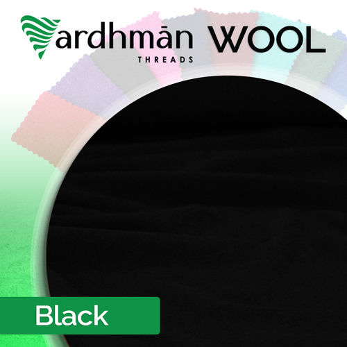 BLACK Wool 210cm ROLL 10mts (approx)