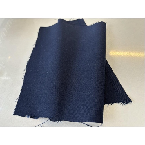 Navy wool/poly Fabric 150cm Wide $4.50 MT