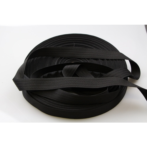 Polyester binding tape BLACK 25mm x 250mt