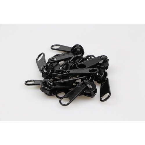 Zip Sliders No. 10 Coil Black Double Pull 100 pcs